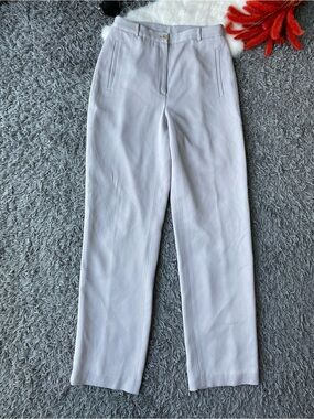 EQ:IQ Silk Tailored Straight Leg Trousers